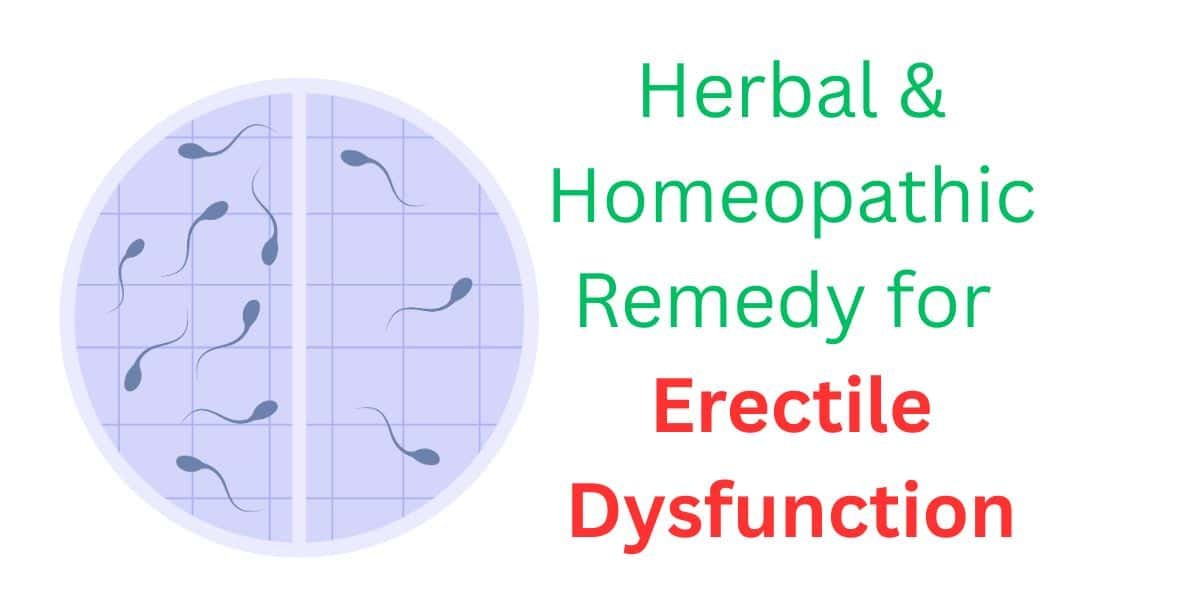 Natural Remedy for Erectile Dysfunction – Herbal & Homeopathy